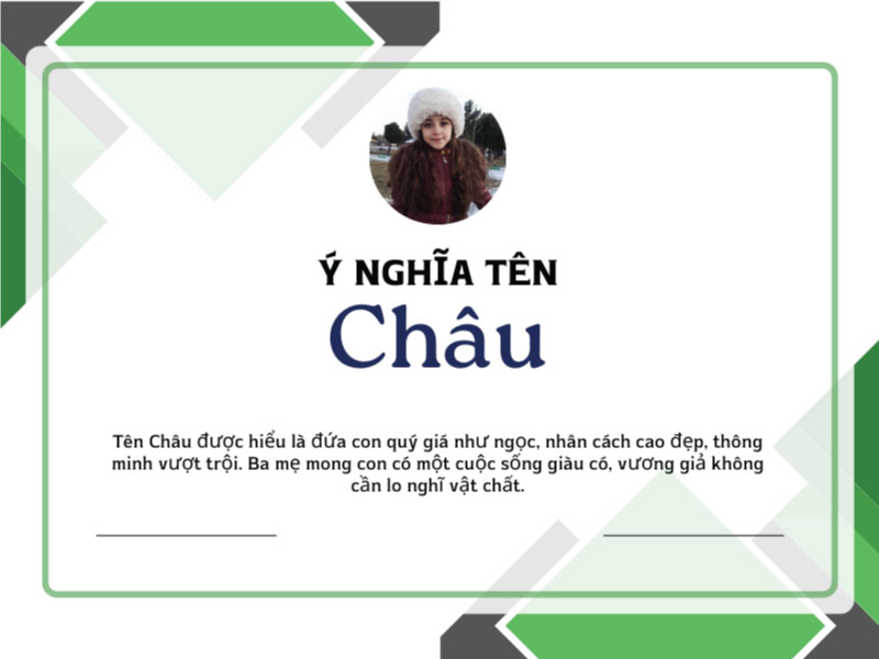 Ý nghĩa tên Châu là gì?