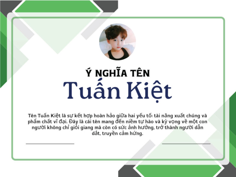 Ý nghĩa tên Tuấn Kiệt