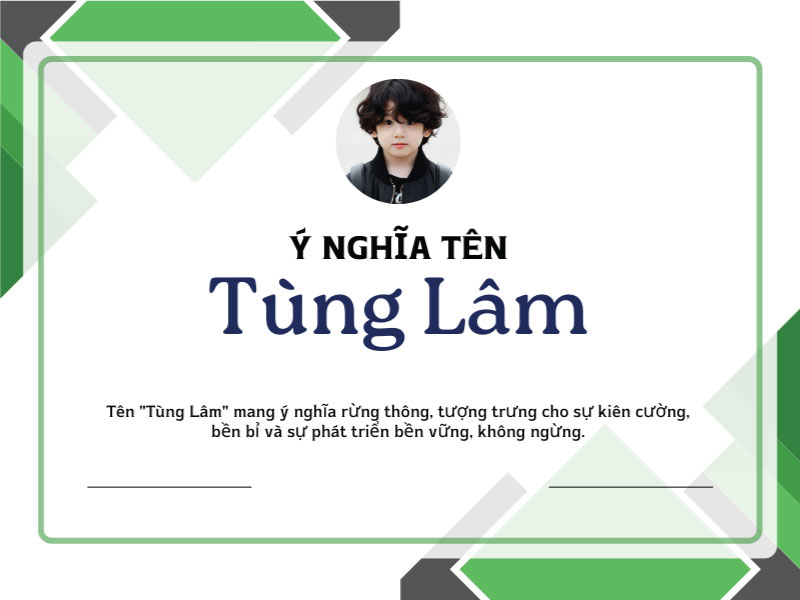 Ý nghĩa tên Tùng Lâm