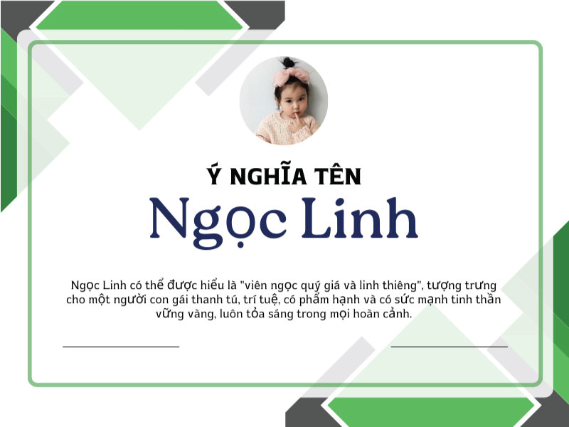 Ý nghĩa tên Ngọc Linh