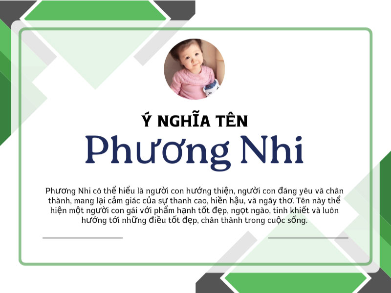 Ý nghĩa tên Phương Nhi